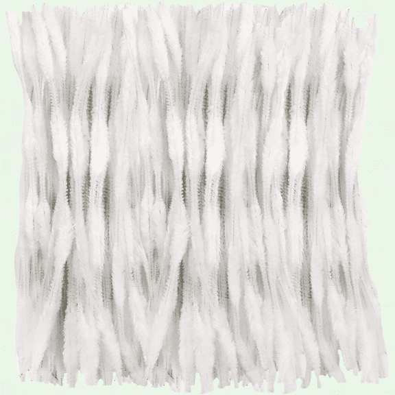 120pcs White Pipe Cleaners, 12-inch Plush Chenille Stems for Creative Handmade Crafts