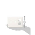 thumbnail image 3 of Leviton 88021 3-Gang 2-Toggle 1-Duplex Device Combination Wallplate, Standard Size, Thermoset, Device Mount, White, 10-Pack, 3 of 3