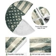 thumbnail image 2 of FMSHPON American Flag Tree Skirt Independence Day Xmas Christmas Tree Skirt Stand Mat for Holiday Party Decoration Indoor Outdoor 48 inches, 2 of 6