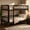 Espresso, variant on Twin Over Twin Pine Wood Bunk Bed, Convertible into 2 Twin Beds with Ladder & Safety Guardrails, Space-Saving Solid Wood Bunk Bed for Guest Room Dormitory, Natural