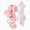 D38-Pink, variant on 6-9 Months Newborn Baby Outfit Set Full Clothes Romper Newborn Eight Piece Set Toddler Separates Pink