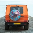 thumbnail image 6 of Sikiie Cute Underwater Axolotl PVC Leather Spare Tire Wheel Cover Spare Tire Cover, for Car Truck SUV Camper Trailer Universal Fit(14-17in)-16 inch, 6 of 6