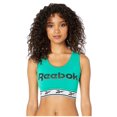 thumbnail image 1 of Reebok Womens Logo Sports Bra, Green, Large, 1 of 4