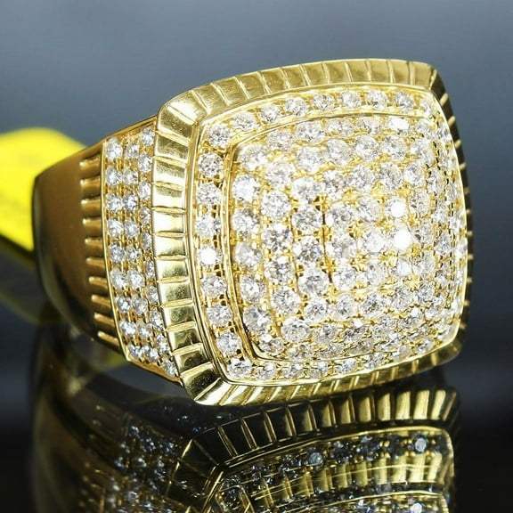 Fashion Men's High-End Hip Hop Crystal Ring