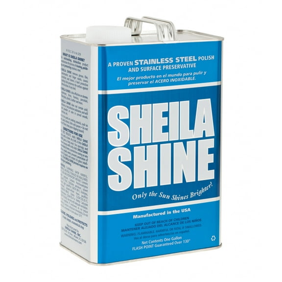 Sheila Shine Stainless Steel Cleaner & Polish, 1 Gal Can, 1 per Carton