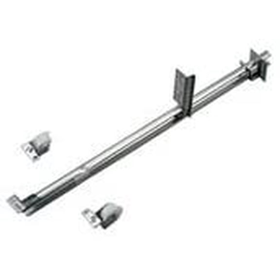 22-5/8" 50lb. Center Mount 3/4 Extension Nylon Roller Drawer Slide,