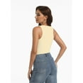 thumbnail image 3 of Women's Ribbed Tank Top - Sleeveless Crew Neck Summer Shirt, Casual Basic Strap Top, 3 of 4