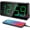 Green, variant on Peakeep Digital Alarm Clock for Bedroom Kids Boys, Multicolor Large Display | Plug in Electric Clock Battery Backup with USB Charger, Colorful LED Big Numbers Dimmable, 5 Levels of Volume