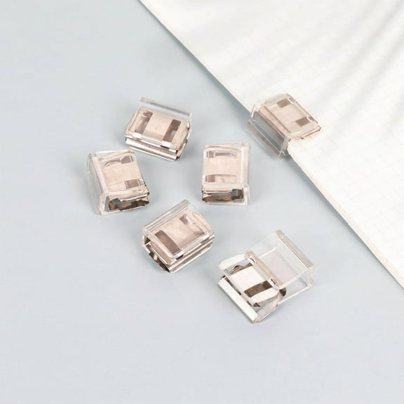 Horivan Mini Metal Folder Clip Push Pin Paper Organizer Office Supplies Colorful Stationery for Document Photos Cable Management