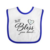 Inktastic Well Bless Your Heart with Calico Print Boys or Girls Baby Bib