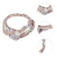 thumbnail image 2 of Unique Bargains 1 Pc Fashion Lily Pattern Cross Elastic Hairband for Women Pink, 2 of 6