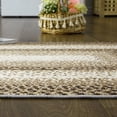thumbnail image 5 of Haperlare Braided Print Boho Rug Living Room Area Rug Modern Geometric Area Rug Washable Rug Farmhouse Floor Carpet, 2' x 3' Beige, 5 of 7