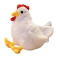 thumbnail image 3 of Zxpjkyu Plush Chicken Doll Animal Plush Doll Home Decorative Cute Figure Chicken Stuffed white 40cm, 3 of 9