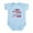 Sky Blue, variant on CafePress - Angel 1 (Nana BC) Infant Bodysuit - Baby Light Bodysuit, Size Newborn - 24 Months