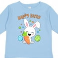 thumbnail image 4 of Inktastic Happy Easter Bunny with Eggs and Carrot Boys or Girls Long Sleeve Toddler T-Shirt, 4 of 5