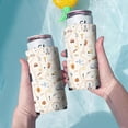 thumbnail image 3 of 2 Pieces Sleeves Beer Cooler Bags Insulated Collapsible Beer Can Sleeve Cartoon Pattern Soda Beer Can Covers for Bulk for Soda, 3 of 4