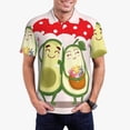 thumbnail image 2 of Salouo Avocado Lovers Wearing Umbrella for Men's Short Sleeve Polo Shirts,Polo Shirts for Men Performance Short Sleeve Golf Shirt Athletic Casual Collared T-Shirt-X-Large, 2 of 8