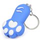 thumbnail image 2 of Accesorio de bolso de moda Llavero con luz LED y activación por voz en forma de pata de gato azul, 2 of 6