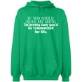 thumbnail image 2 of OXI Hoodie Sweatshirt - If You Could Read My Mind, Basic Casual Hoodie for Men's and Women Fleece Hoodie Long Sleeve - Irish Green 2X-Large, 2 of 3