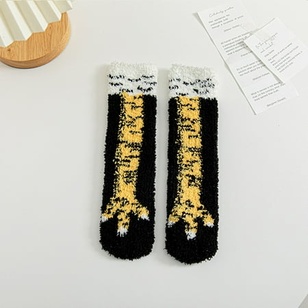 

Miayilima Women Coral Fleece Socks Women Autumn And Winter Tube Socks Sleep Socks Cute Home Thick Stockings