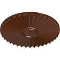 thumbnail image 3 of Ekena Millwork 19 3/4"OD x 1 3/8"P Shakuras Ceiling Medallion (For Canopies up to 5"), Hand-Painted Copper Penny, 3 of 5