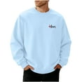 thumbnail image 2 of BVOFAR Mens Sweatshirt Love Graphic Long Sleeve Shirts No Hood Crewneck Pullover Loose Fit Holiday Tops for Valentines Day, 2 of 6
