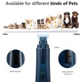 thumbnail image 3 of Luxmo Pet Dog Nail Grinders USB Charging Pet Nail Clippers for Dog Cat Paws Nail Grooming Trimmer Tools（Dark Blue), 3 of 8