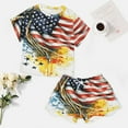 thumbnail image 4 of 4th of July Print Women'S Pajamas Set Summer Sleepwear Sets 2 Piece Lounge Set, 4 of 7