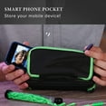 thumbnail image 6 of Casemaster Plazma Plus Dart Case Black with Green Zipper and Phone Pocket, 6 of 10