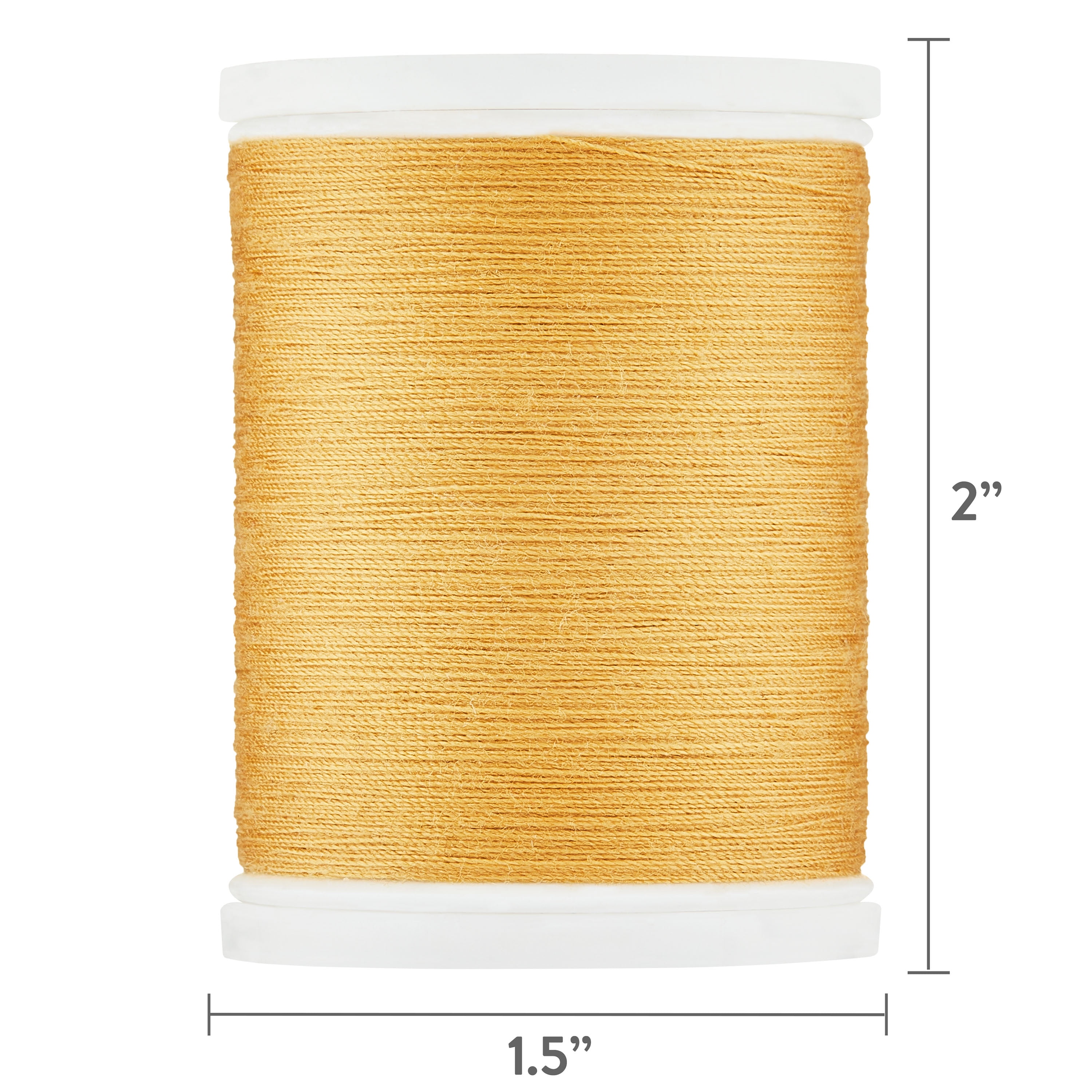 Hello Hobby Mustard Yellow 100% Polyester All Purpose Thread, 300 Yards