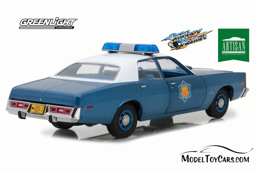 1975 '75 PLYMOUTH FURY POLICE COP CAR BLACK BANDIT R20 GREENLIGHT 2018 