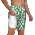thumbnail image 2 of Kdxio Dinosaurs On Roller Skater Print Men'S Swim Trunks With Compression Liner 7 Inch Inseam Quick Dry Swim Shorts, 2 of 7