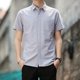thumbnail image 4 of Camisas de vestir sencillas para oficina, camisas formales, blusas para hombre, ropa de negocios de manga corta, ropa fresca con mangas, blusas asiáticas de algodón SI para hombre, 4 of 5