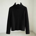 thumbnail image 6 of BLVB Girls Turtleneck Sweaters Long Sleeve Jumper Tops Teen Kids Casual Soft Pullover Fall Winter Outfits(Black,13-14 Years), 6 of 6