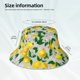 thumbnail image 3 of Fotbe Lemon Seamless Pattern Oil Painting Effect Sombrero Tipo Pescador con Estampado – Sombrero de Sol de Algodón de Moda para Playa, Golf, Pesca, 3 of 6