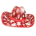thumbnail image 3 of Sombrero de vaquero occidental Sombrero de de para disfraz borde liso Zulema Sombrero de vaquero, 3 of 8