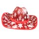 thumbnail image 3 of Sombrero de vaquero con patrón de copo de nieve, ala ancha, para fiesta de Halloween y Navidad. borde liso, 3 of 9