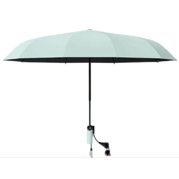 Clip On Folding Chair Umbrella, UPF50 Black Coating Sun Protection, Portable Beach Camping Fishing Chair Parasol, Umbrella for Camping Fishing Beach Chair Shade