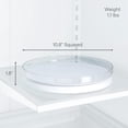 thumbnail image 4 of Tocadiscos para nevera, organizador para almacenamiento de refrigerador, 11 pulgadas, color blanco, 4 of 8