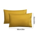 thumbnail image 3 of 2 Pack - Summer Envelopes Style Pillowcases - Velvet Fabric for Smoother Hair & Softer Skin, Polyester Bedding Set, Dormitory and Room Decor, JKODE, 3 of 9