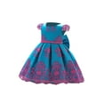 thumbnail image 2 of FOCUSNORM Little Girls Mesh Princess Dress Lace Edge Formal Skirt + Headwear, 2 of 7