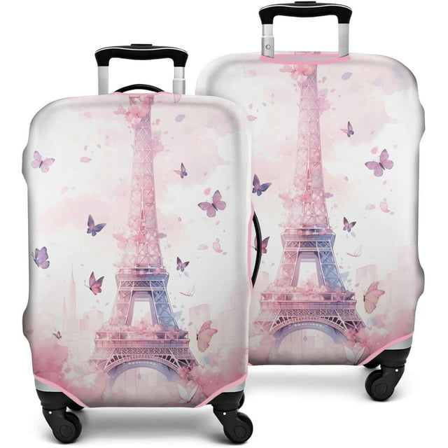 Travel Luggage Cover Suitcase Protector Fits 18-32 Inch Luggage Wheel Covers Patterned Travel Related Items Flower Luggage Protector Elastic Luggage Anti-scratch Suitcase Cover L