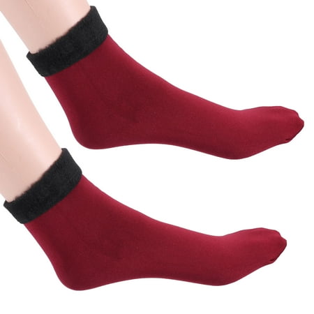 

Seroniy Winter Warm Socks Soft Comfortable Wool Cashmere Socks Thermal Wear Resistant Snow Socks for Women Ladies Girls Home Outdoor