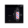 thumbnail image 2 of Poste Bombilla Barbería Caramelo Giratorio 65cm Peluquería BLANCO NEGRO ROJO AZUL, 2 of 4