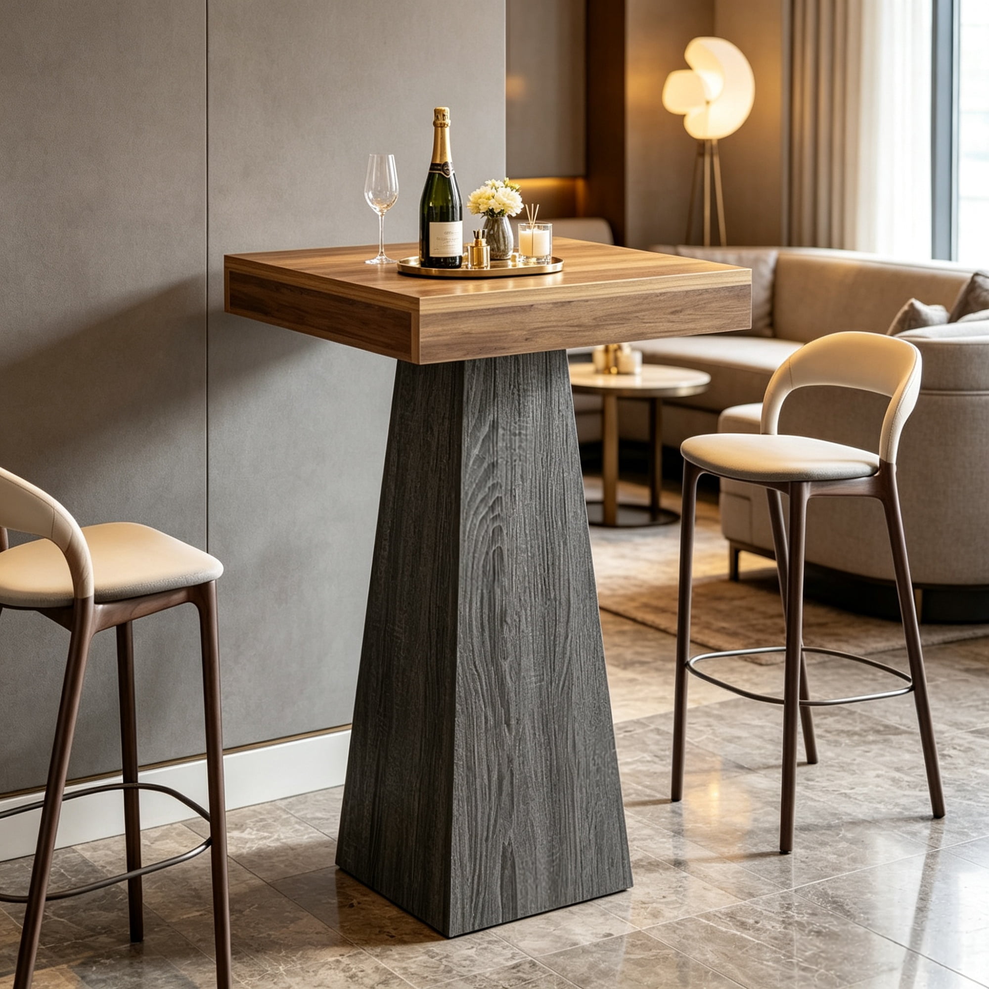 39.96 Inch Square Pub Table, Dining Table