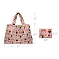 thumbnail image 2 of Wrapables Large Foldable Tote Nylon Reusable Grocery Bags, Doggy Sushi, 2 of 6