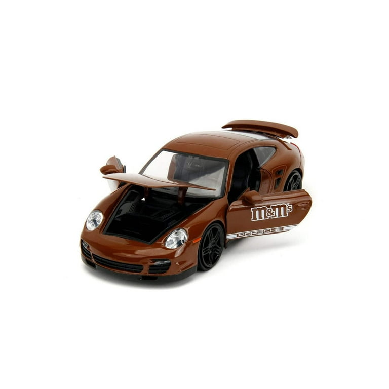 JADA TOYS 1/24 - PORSCHE 911 Turbo with M&M'S Brown Figure