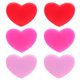 thumbnail image 1 of 6 piezas de silicona tenis de tenis amortiguadores de vibración de la forma del corazón amortiguadores de silicona, 1 of 7
