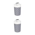thumbnail image 1 of Wosthever Cesto de ropa sucia bolsa de ropa sucia 90L cesto ligero juguete dormitorio hogar dormitorio organizador de viaje gris / aluminio Gris/Impreso mango de aluminio/82l 2Conjunto, 1 of 6
