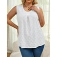 thumbnail image 2 of Oryer Womens Plus Size Tank Tops Loose Fit Tunic Blouses Sleeveless Tops, 2 of 6